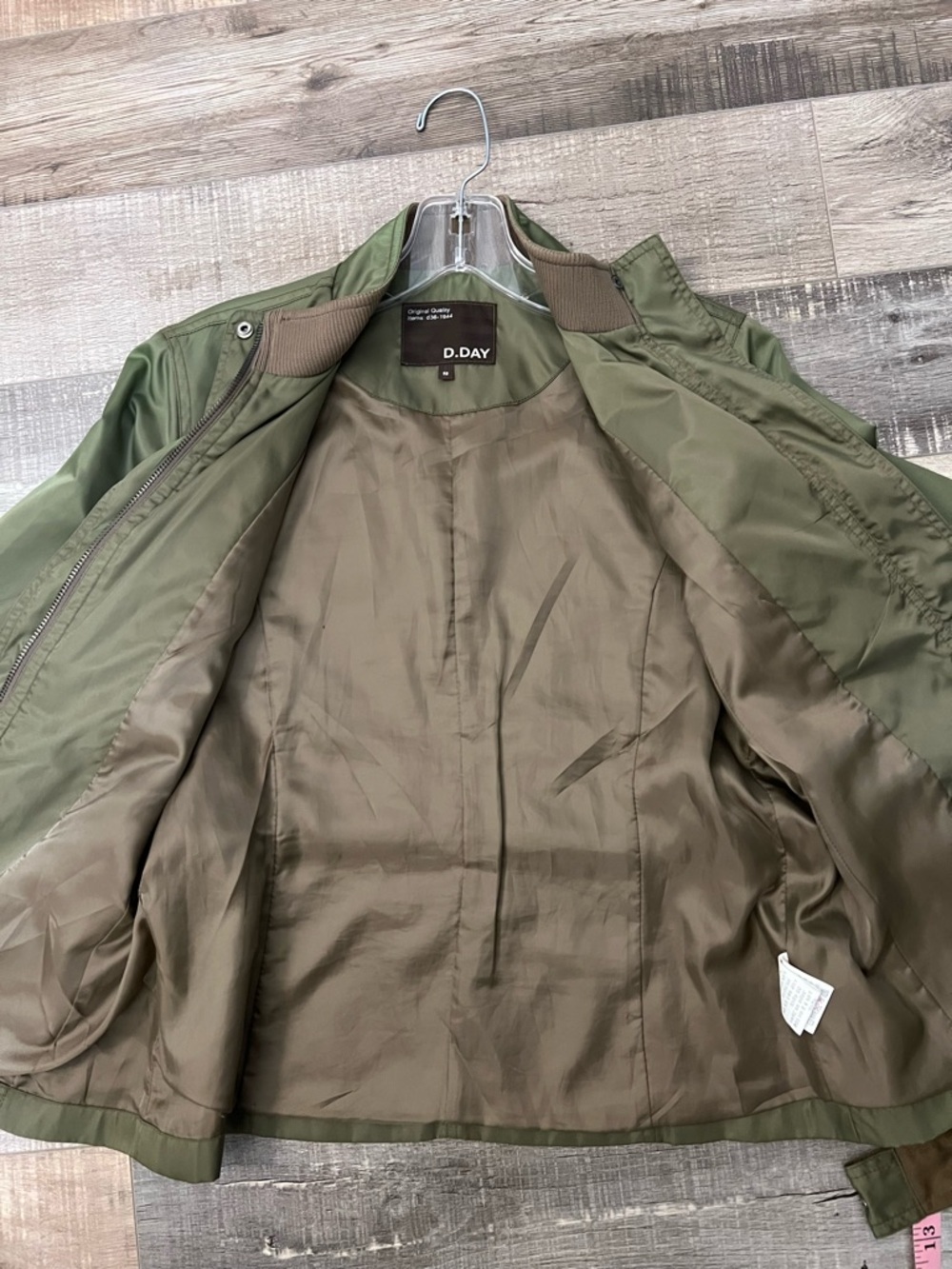 Lightweight women’s olive green utility/military style jacket sz S - Picture 7 of 14